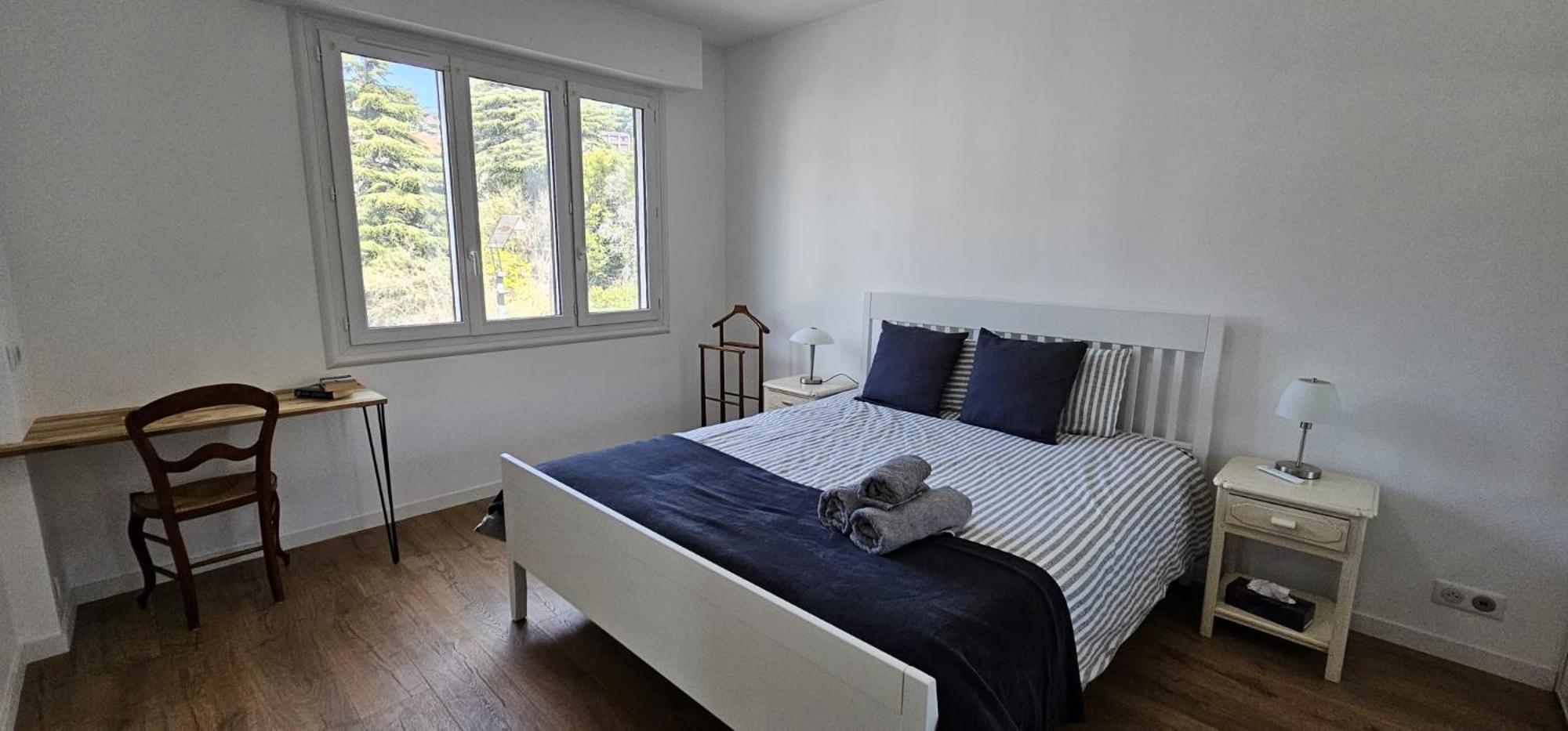 Chambre Parentale , Salle De Bain Privee, Acces Plages & Vue Mer Du Salon Dans Appartement Partage Chez L'Habitant ,, Master Bedroom, Private Bathroom, Beach Access & Sea View 戛纳 外观 照片